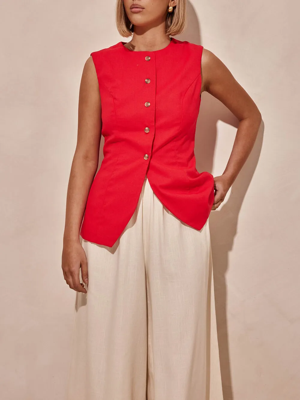 Modern Unique Elastic Pocket Wide Leg Pants sold by Like My Choice product image thumbnail 4