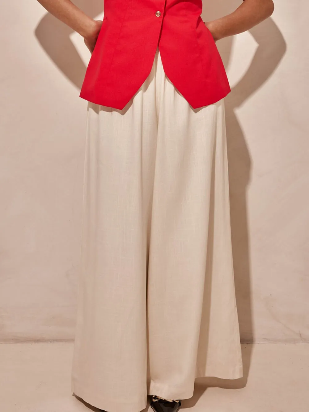 Modern Unique Elastic Pocket Wide Leg Pants sold by Like My Choice