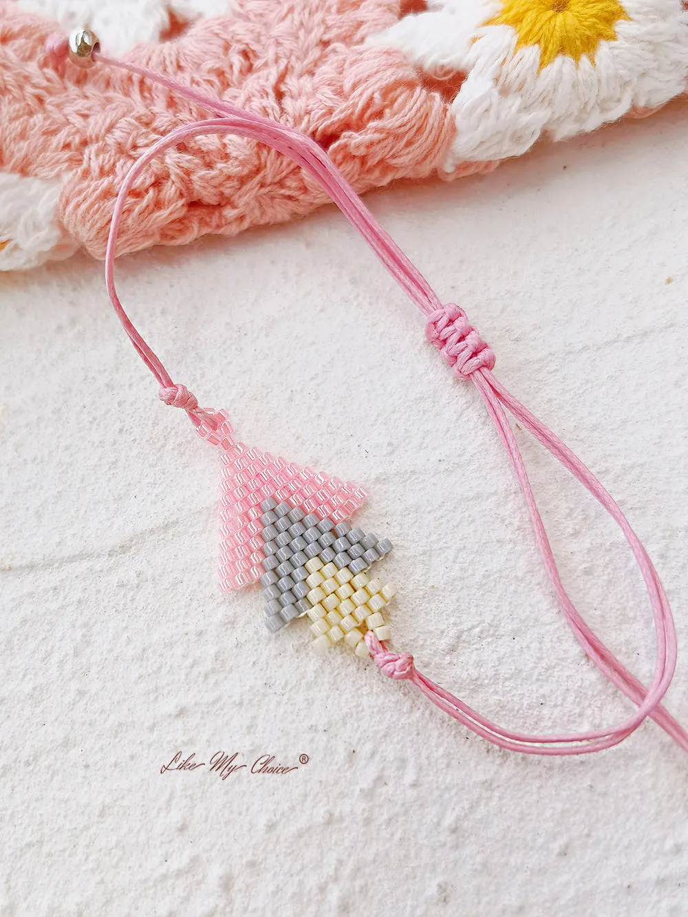 Adjustable Drawstring Beaded Bracelet Miyuki Palm Springs sold by Like My Choice product image thumbnail 2