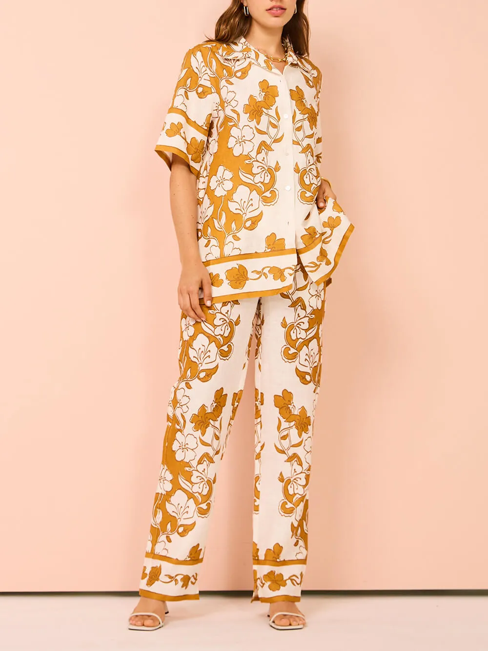 Floral Print Casual Short Sleeve Shirt Top sold by Like My Choice product image thumbnail 4