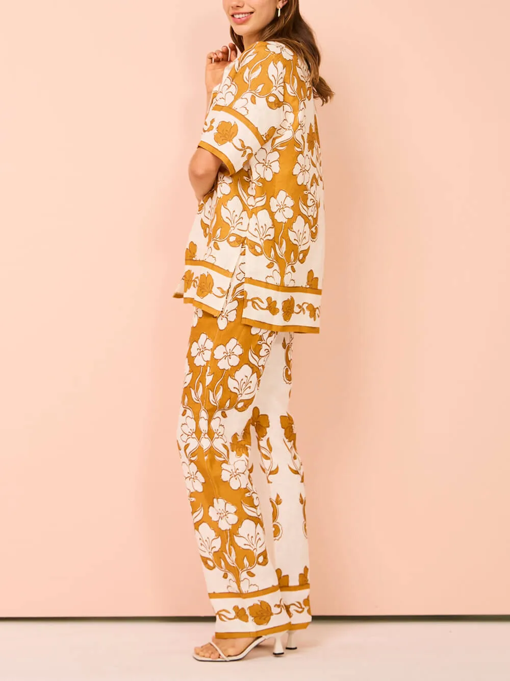 Floral Print Casual Short Sleeve Shirt Top sold by Like My Choice product image thumbnail 5