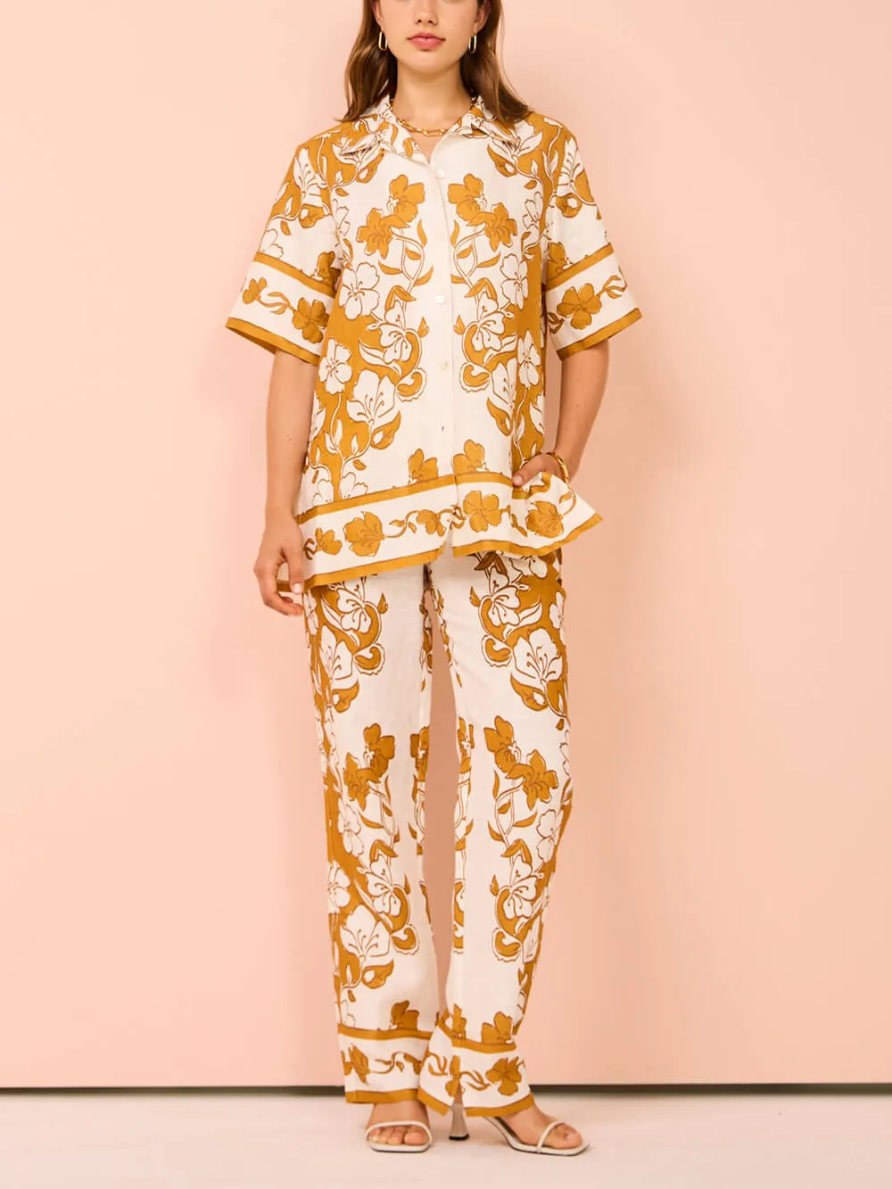 Floral Print Casual Short Sleeve Shirt Top sold by Like My Choice product image thumbnail 2