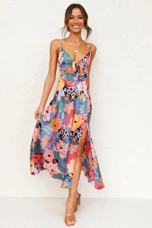 Sweet Print Halter Dress sold by Like My Choice
