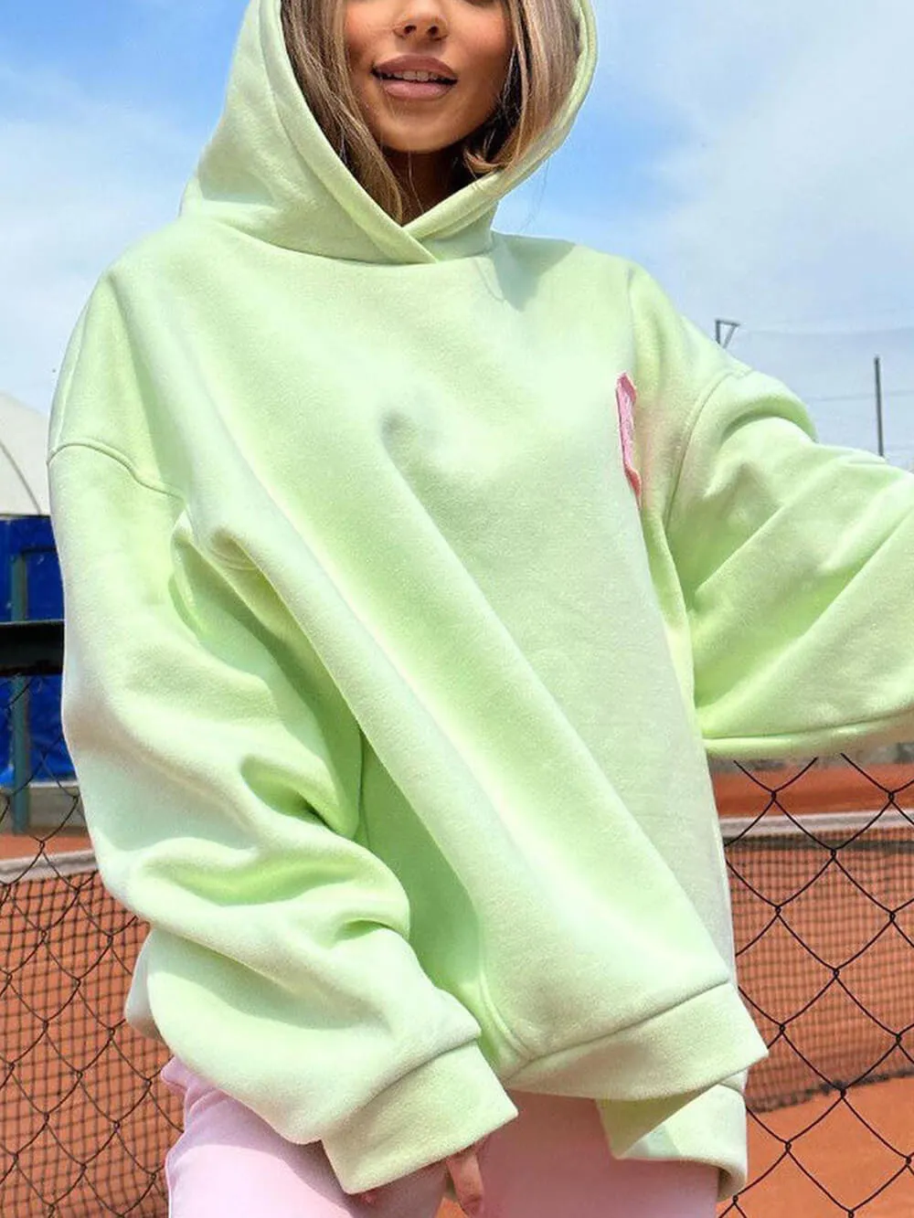 Loose Solid Color Sweatshirt sold by Like My Choice product image thumbnail 2