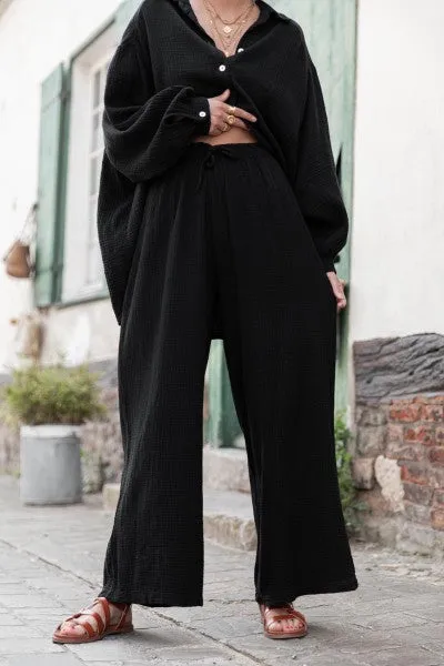 Modern Casual Solid Color Loose Long Sleeve Shirt sold by Like My Choice product image thumbnail 5