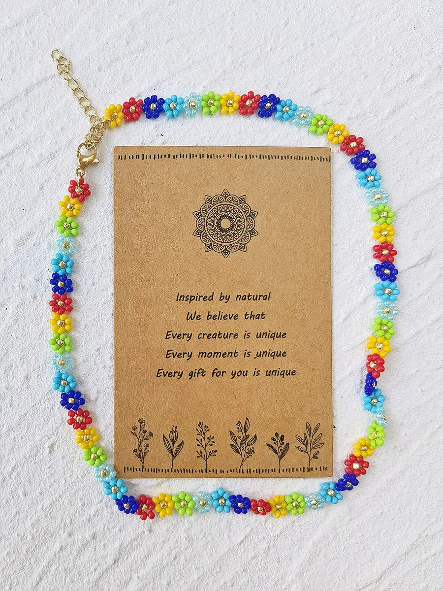 Adjustable Drawstring Beaded Bracelet Bohemian Daisy sold by Like My Choice product image thumbnail 5