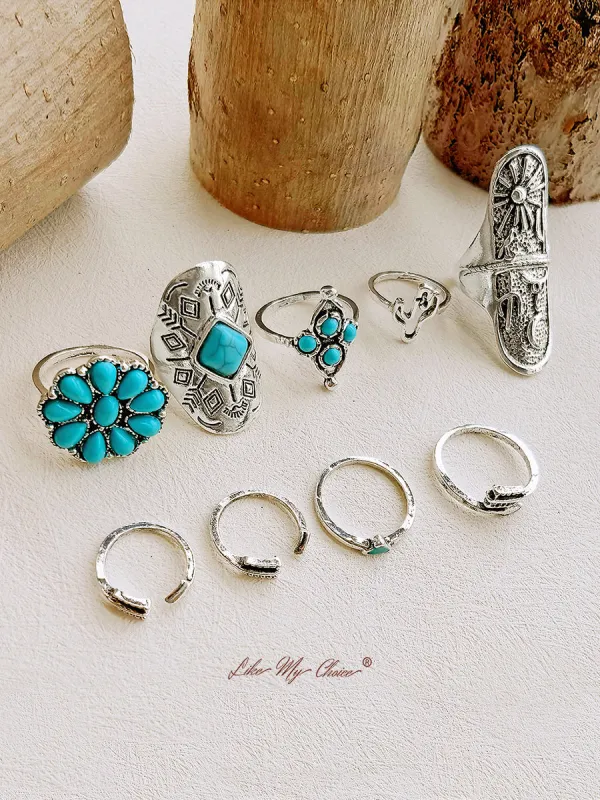 Arrow Boho Ring Set 9pcs sold by Like My Choice