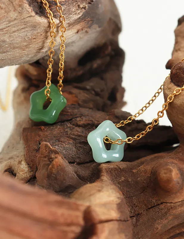 Flower Jade Necklace sold by Like My Choice