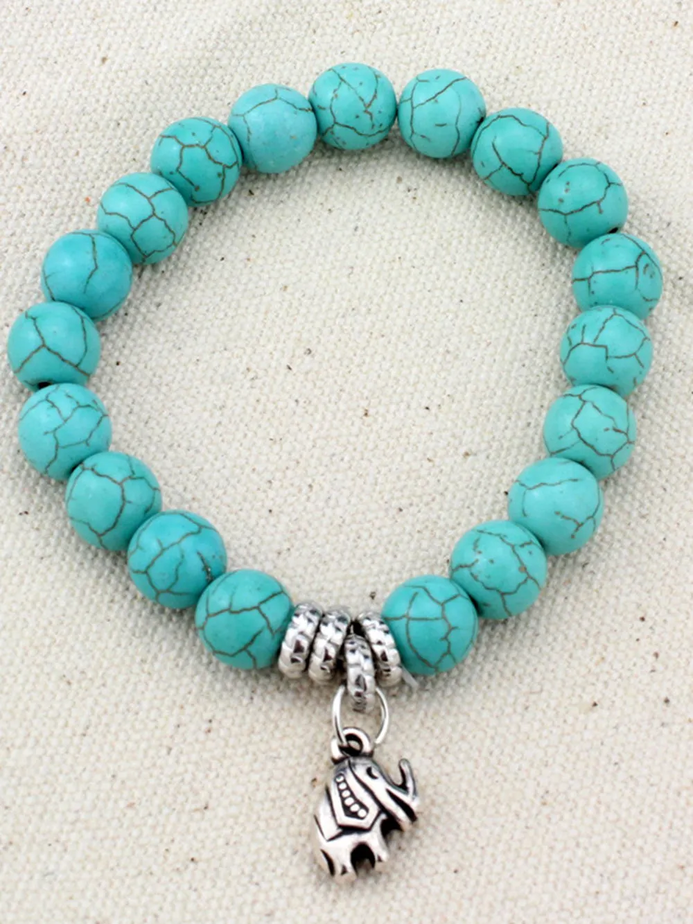 Turquoise Fashion Elephant Cross Bracelet sold by Like My Choice product image thumbnail 5
