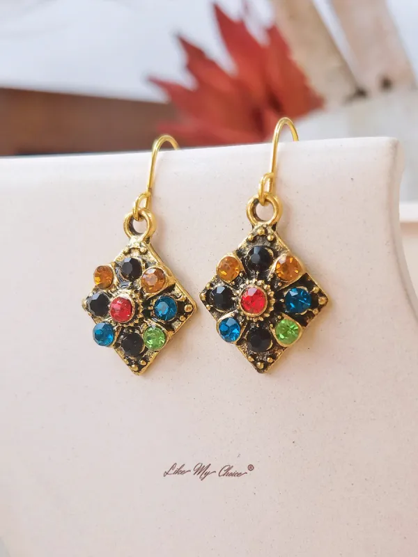 Small colorful boho earrings sold by Like My Choice