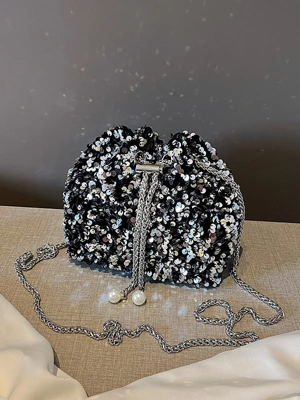 Fashionable And Personalized Sequined Evening Bag sold by Like My Choice