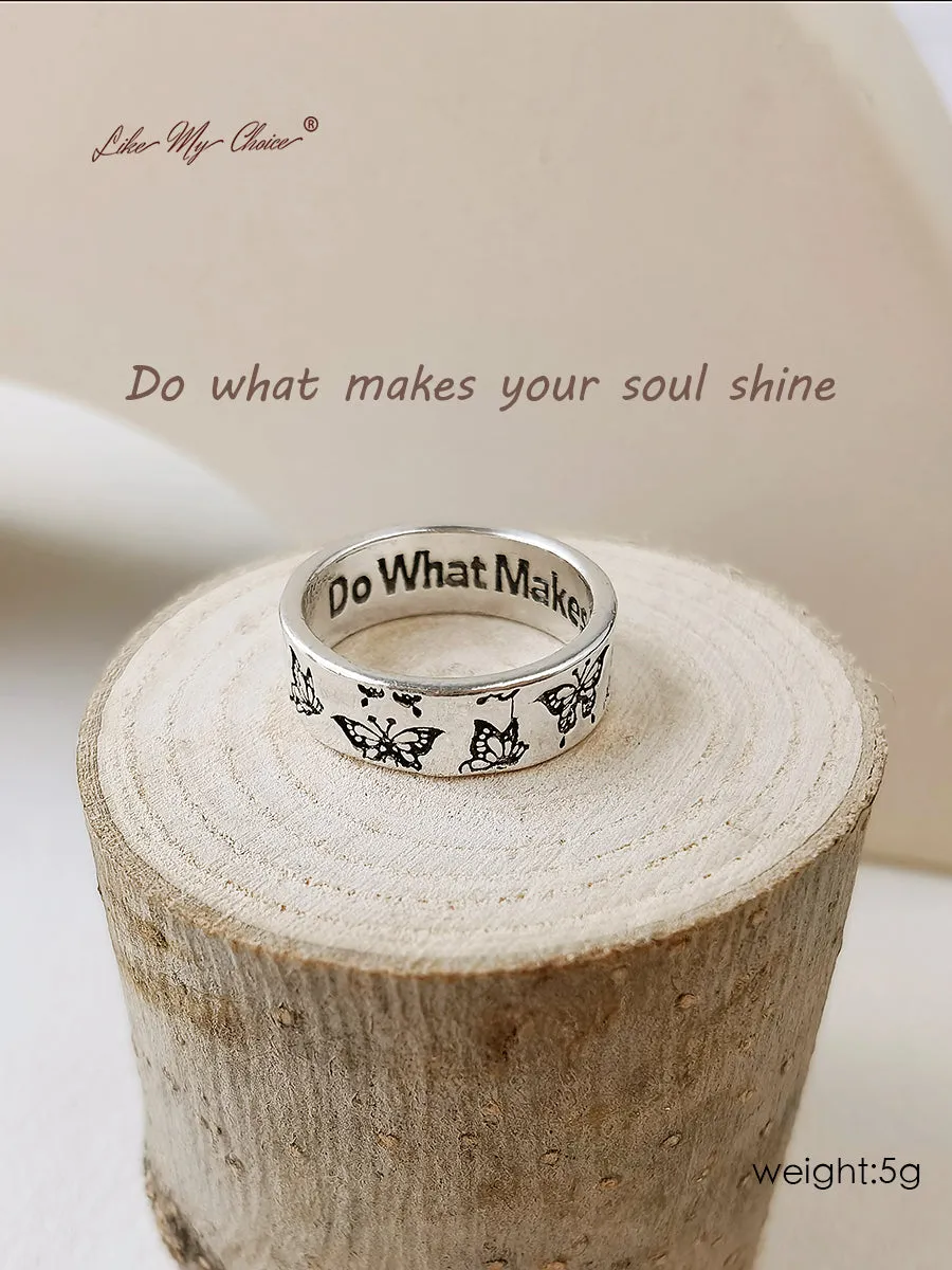 Do What Makes Your Soul Shine Butterfly Ring sold by Like My Choice product image thumbnail 2