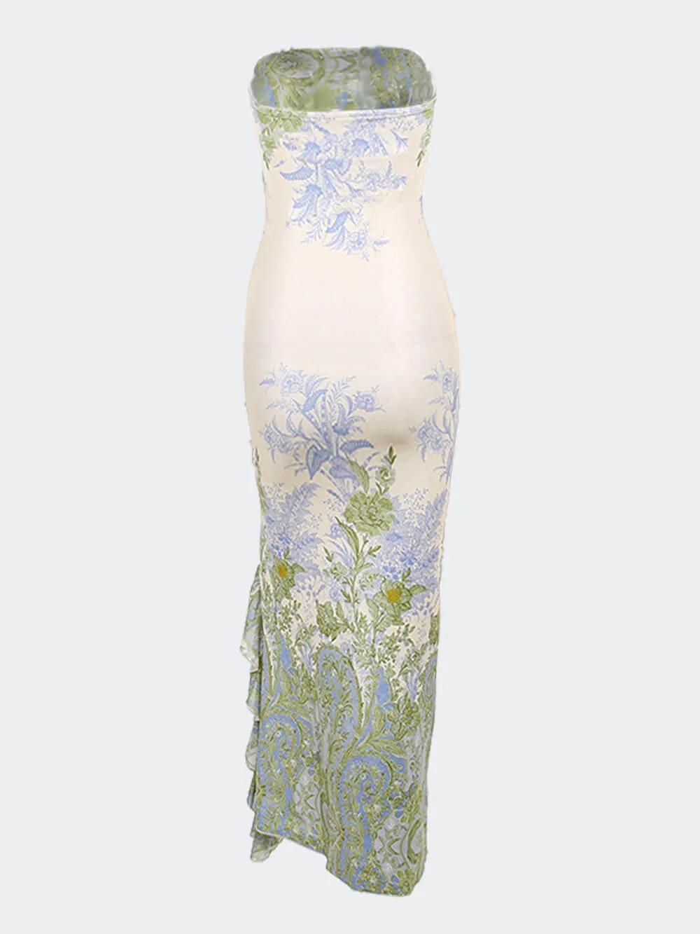 Floral Sexy Slit Maxi Dress sold by Like My Choice product image thumbnail 4