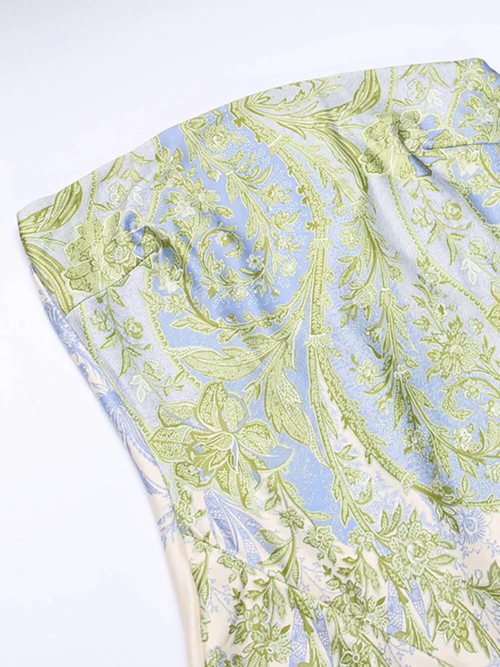 Floral Sexy Slit Maxi Dress sold by Like My Choice product image thumbnail 5