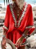 Bohemian Beach Print Kimono Romper sold by Like My Choice