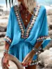 Bohemian Beach Print Kimono Romper sold by Like My Choice