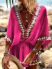Bohemian Beach Print Kimono Romper sold by Like My Choice