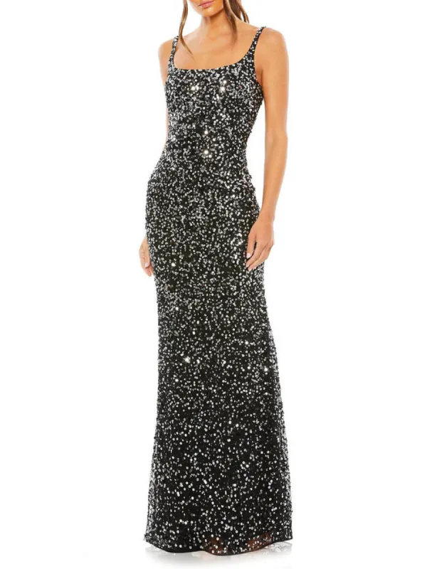Unique Sequined Straight Gown Dress sold by Like My Choice