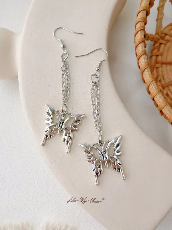 Fairycore Butterfly Drop Earrings sold by Like My Choice