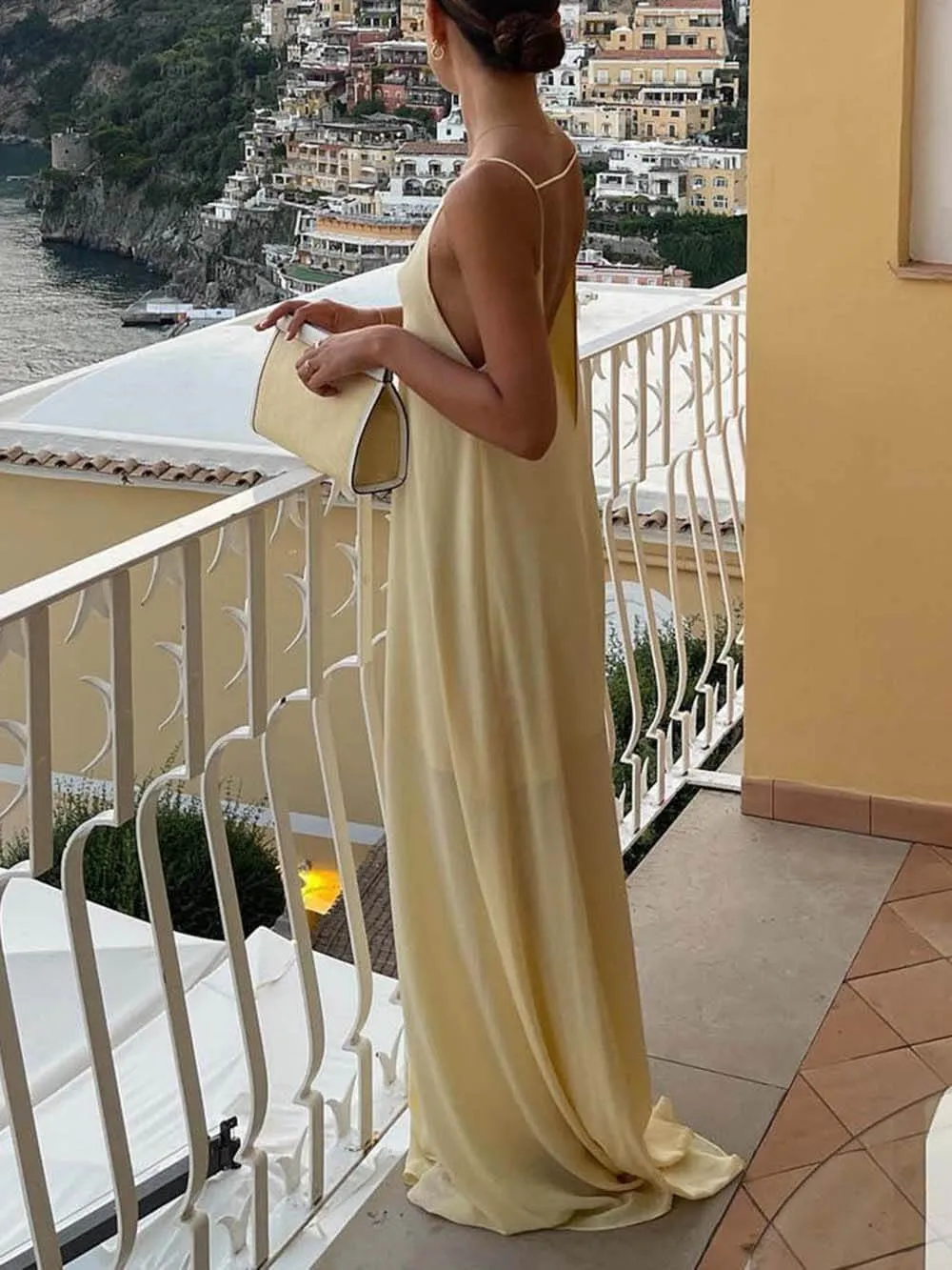 Elegant Hollow Backless Maxi Dress sold by Like My Choice product image thumbnail 5