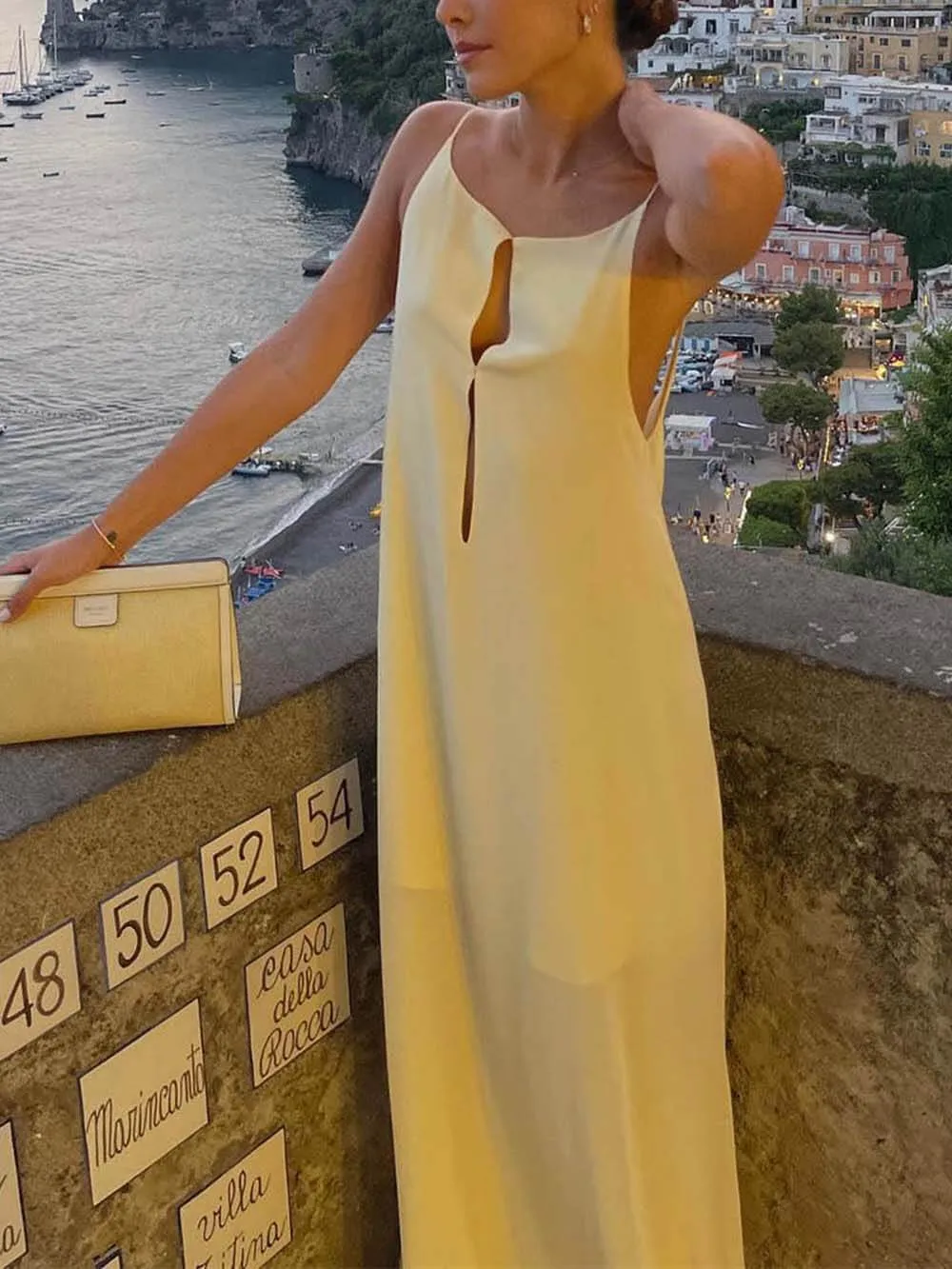 Elegant Hollow Backless Maxi Dress sold by Like My Choice product image thumbnail 2