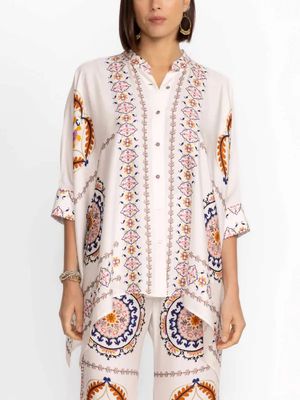 Modern Exquisite Satin Floral Print Loose Blouses sold by Like My Choice