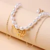 Pearl Butterfly Pendant Necklace sold by Like My Choice