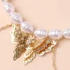 Pearl Butterfly Pendant Necklace sold by Like My Choice