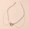 Pearl Butterfly Pendant Necklace sold by Like My Choice