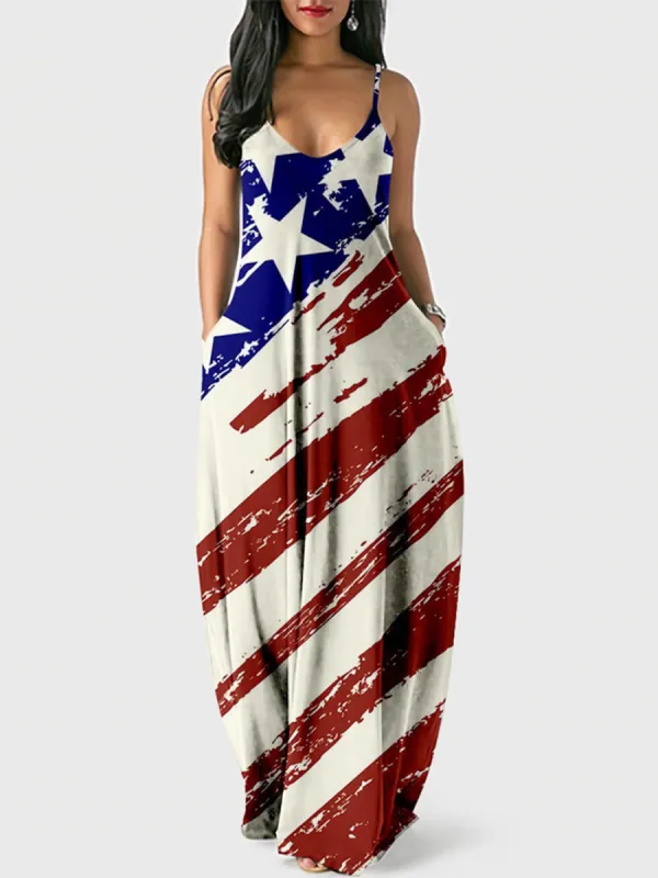 Independence Day Print Cami Dress sold by Like My Choice