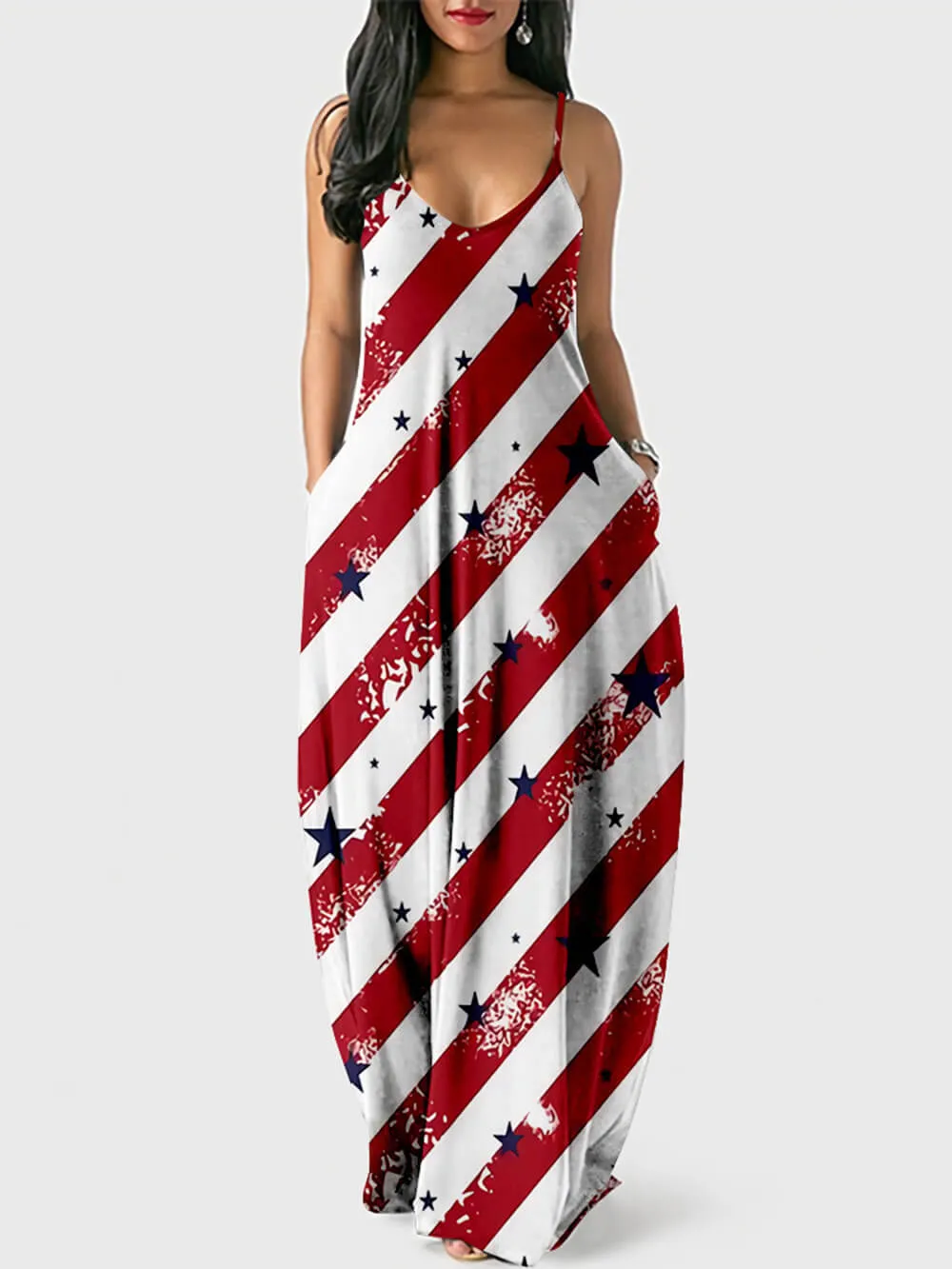 Independence Day Print Cami Dress sold by Like My Choice product image thumbnail 2