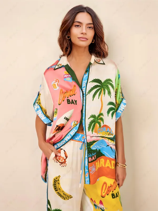 Sunny Beach Summer Style Printed Top sold by Like My Choice
