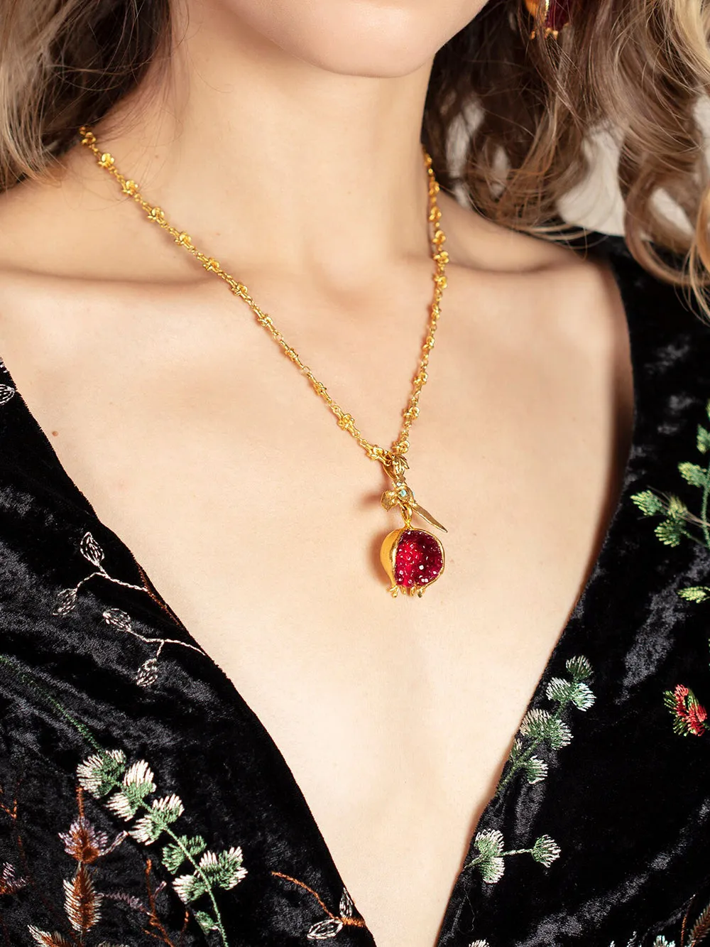 Pomegranate Design Turkish Gold Necklace sold by Like My Choice product image thumbnail 2