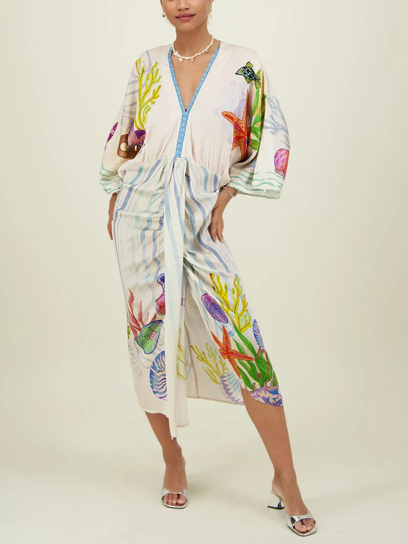 Personalized Graffiti Casual Midi Dress sold by Like My Choice