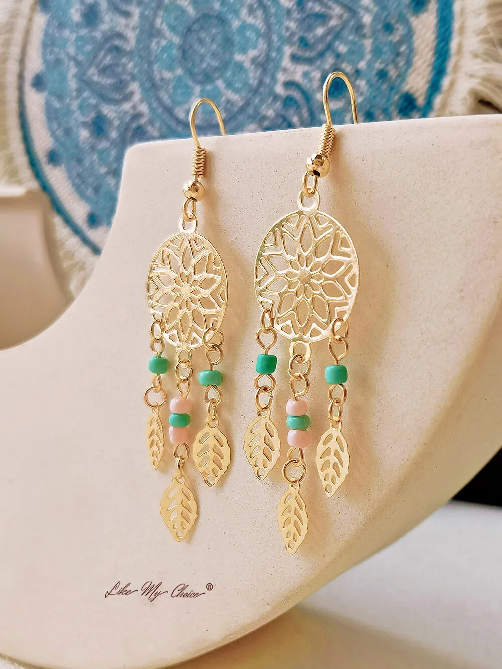 Indian Tribal Earring Dangle Drop Boho Vintage Earring sold by Like My Choice product image thumbnail 4