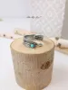 Turquoise Band Feather Boho Silver Ring sold by Like My Choice