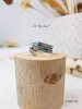 Turquoise Band Feather Boho Silver Ring sold by Like My Choice