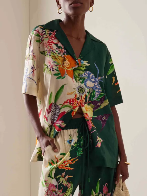 Unique Positioning Vintage Print Loose Shirt sold by Like My Choice