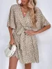 V-neck Waist Fashion Versatile Boho Dress sold by Like My Choice