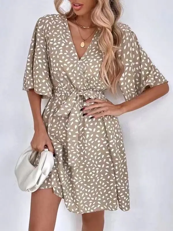 V-neck Waist Fashion Versatile Boho Dress sold by Like My Choice product image thumbnail 5