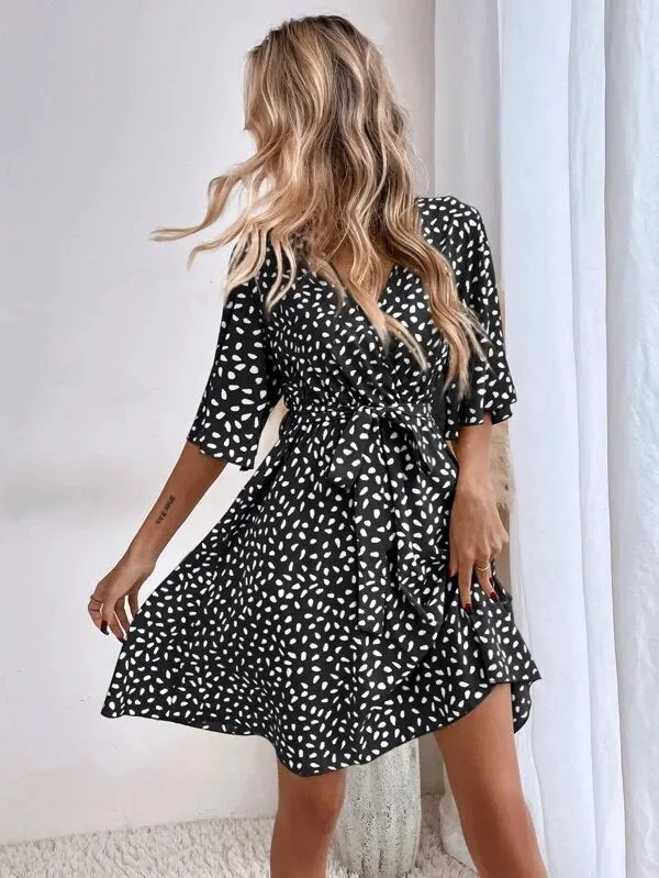 V-neck Waist Fashion Versatile Boho Dress sold by Like My Choice product image thumbnail 3