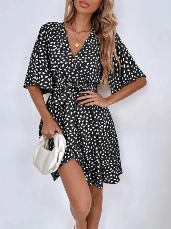 V-neck Waist Fashion Versatile Boho Dress sold by Like My Choice