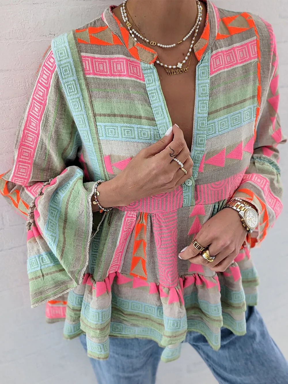 Autumn Slim Long Sleeve Shirt sold by Like My Choice product image thumbnail 4