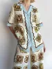 Unique Print Short Sleeve Button Oversized Blouse sold by Like My Choice