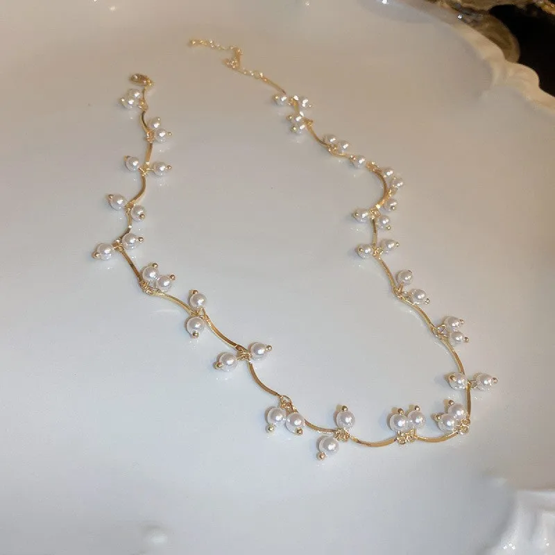Gold Cherry Pearl Necklace sold by Like My Choice