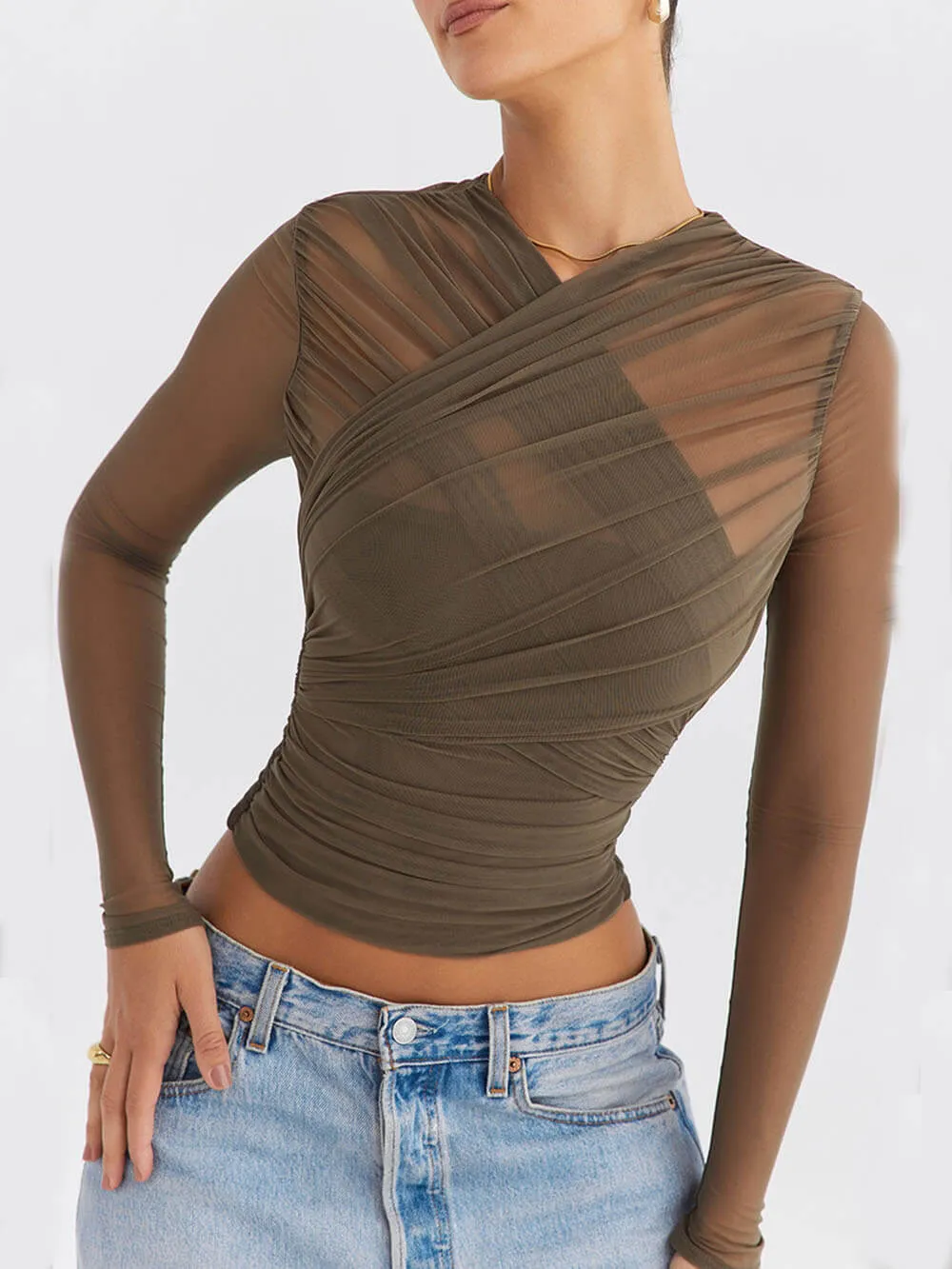 Mesh Layered Top sold by Like My Choice product image thumbnail 3