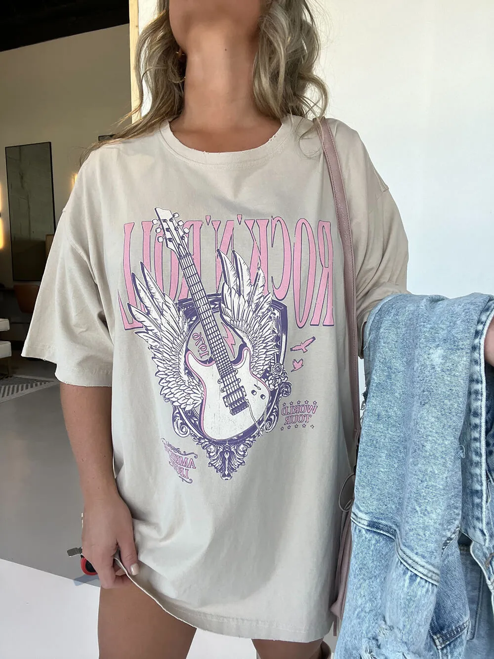 Rock N Roll Legend Tee Beige sold by Like My Choice product image thumbnail 2