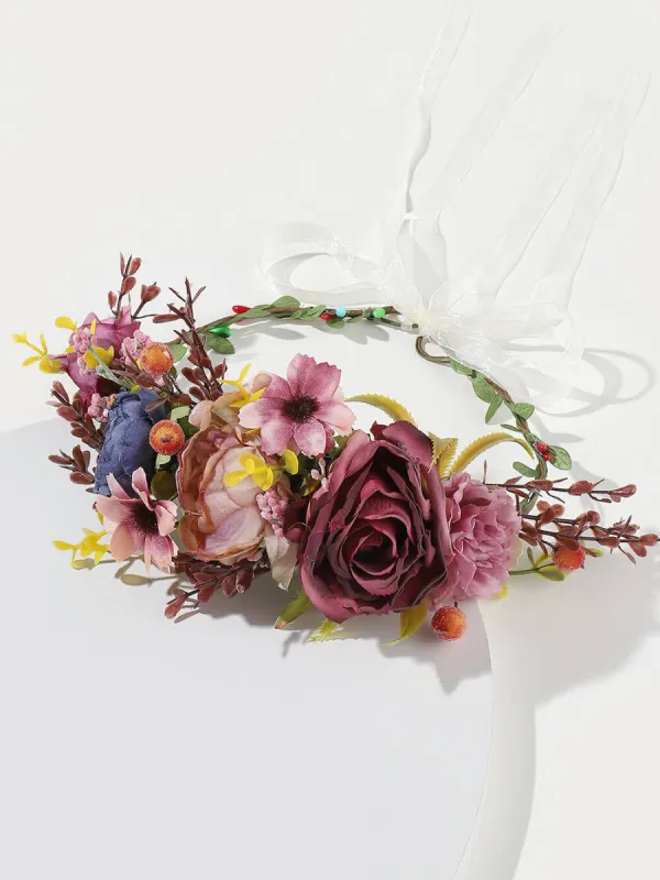 Scarlet Rose Flower Crown sold by Like My Choice