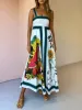 Fashion Printed Backless Halter Hem Loose Dresses sold by Like My Choice