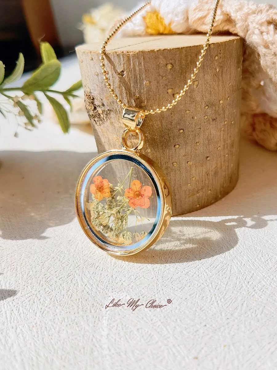 Gypsophila Daffodil Bridal Bouquet Necklace sold by Like My Choice product image thumbnail 4